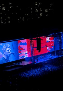 Liam Gallagher in action