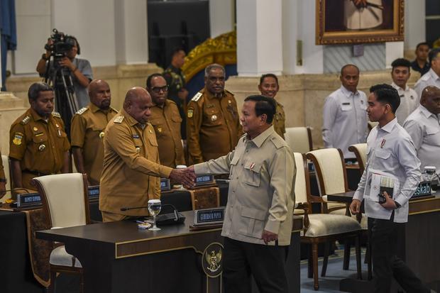 Presiden memberi arahan kepada kepala daerah se-Papua