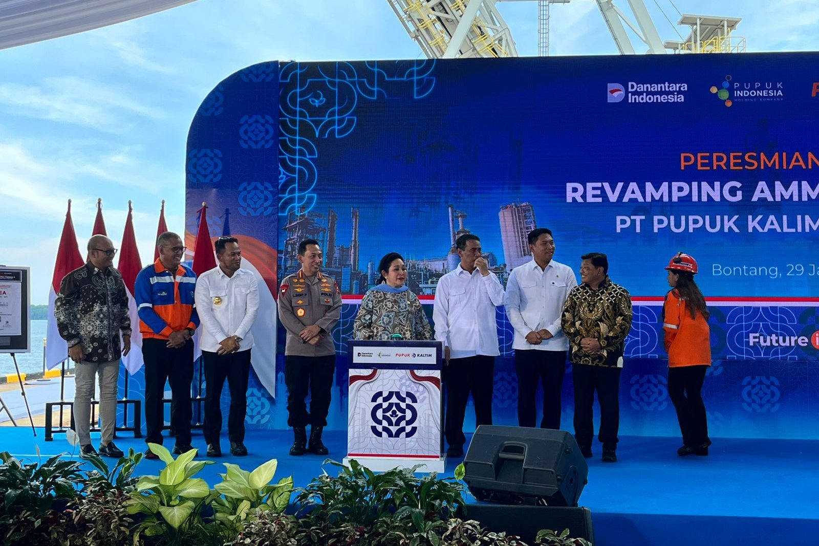 Peresmian Pabrik Pupuk Kaltim 