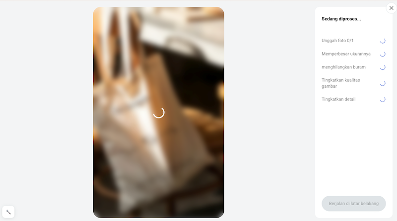 Artguru memproses gambar Anda secara otomatis