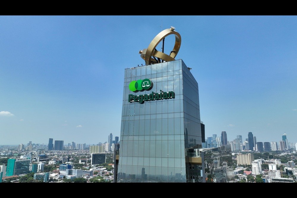 Gedung kantor pusat Pegadaian di Jakarta. Perusahaan ini meraih penghargaan internasional The Asset Triple A 2026 atas inovasi social bond dan sukuk y