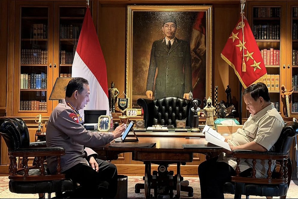 Kapolri Listyo Sigit dan Presiden Prabowo 