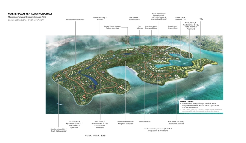 Masterplan KEK Kura Kura di Bali