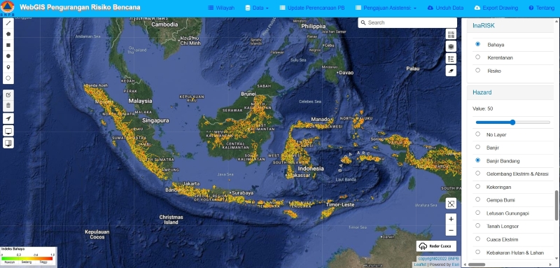 Peta Bahaya Banjir Bandang Sulawesi