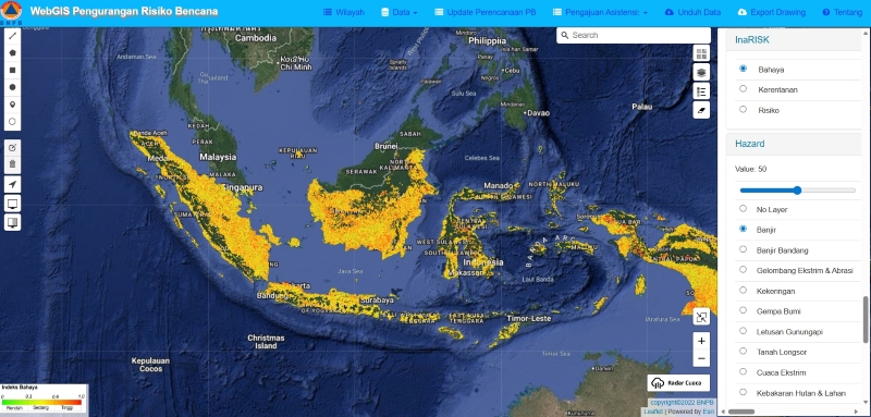 Peta Bahaya Banjir Sulawesi