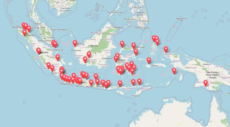 Peta Kampung Nelayan Merah Putih
