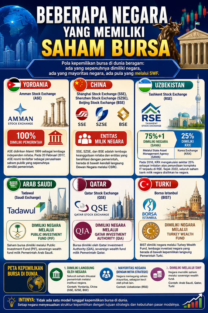 Kepemilikan Bursa di Sejumlah Negara