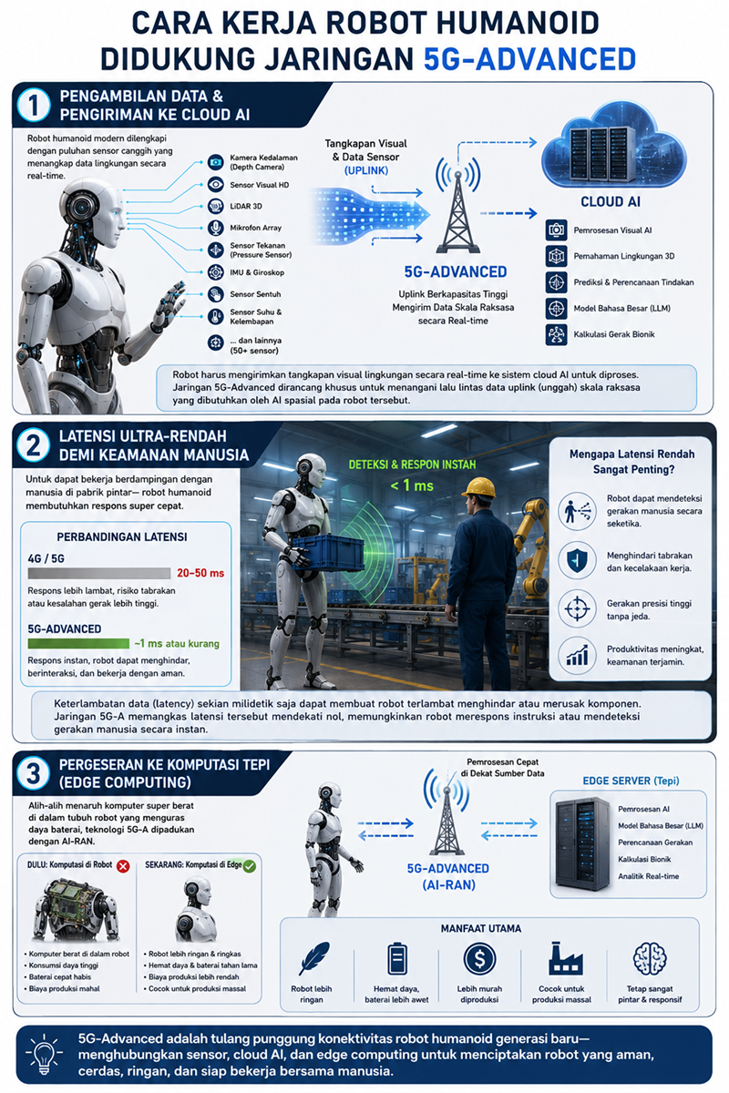 Cara kerja robot humanoid