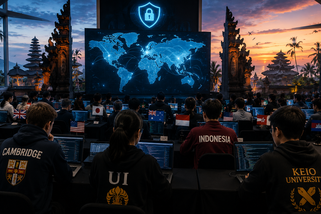 Ilustrasi kompetisi hacker di Bali
