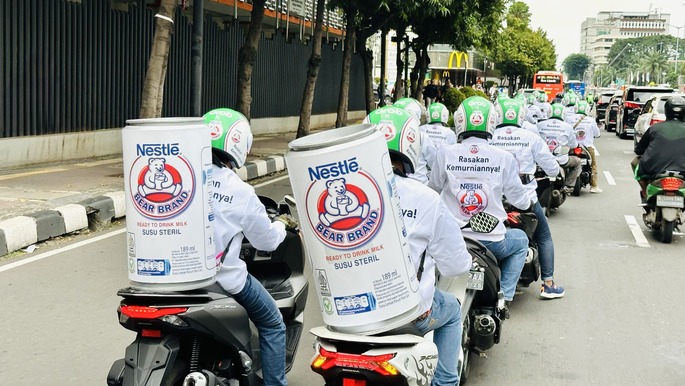 Kampanye GrabAds bersama NESTLE Bear Brand