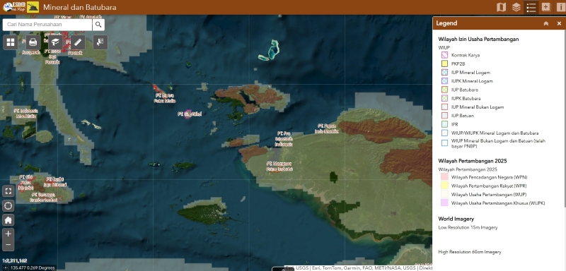 Peta Raja Ampat, Papua