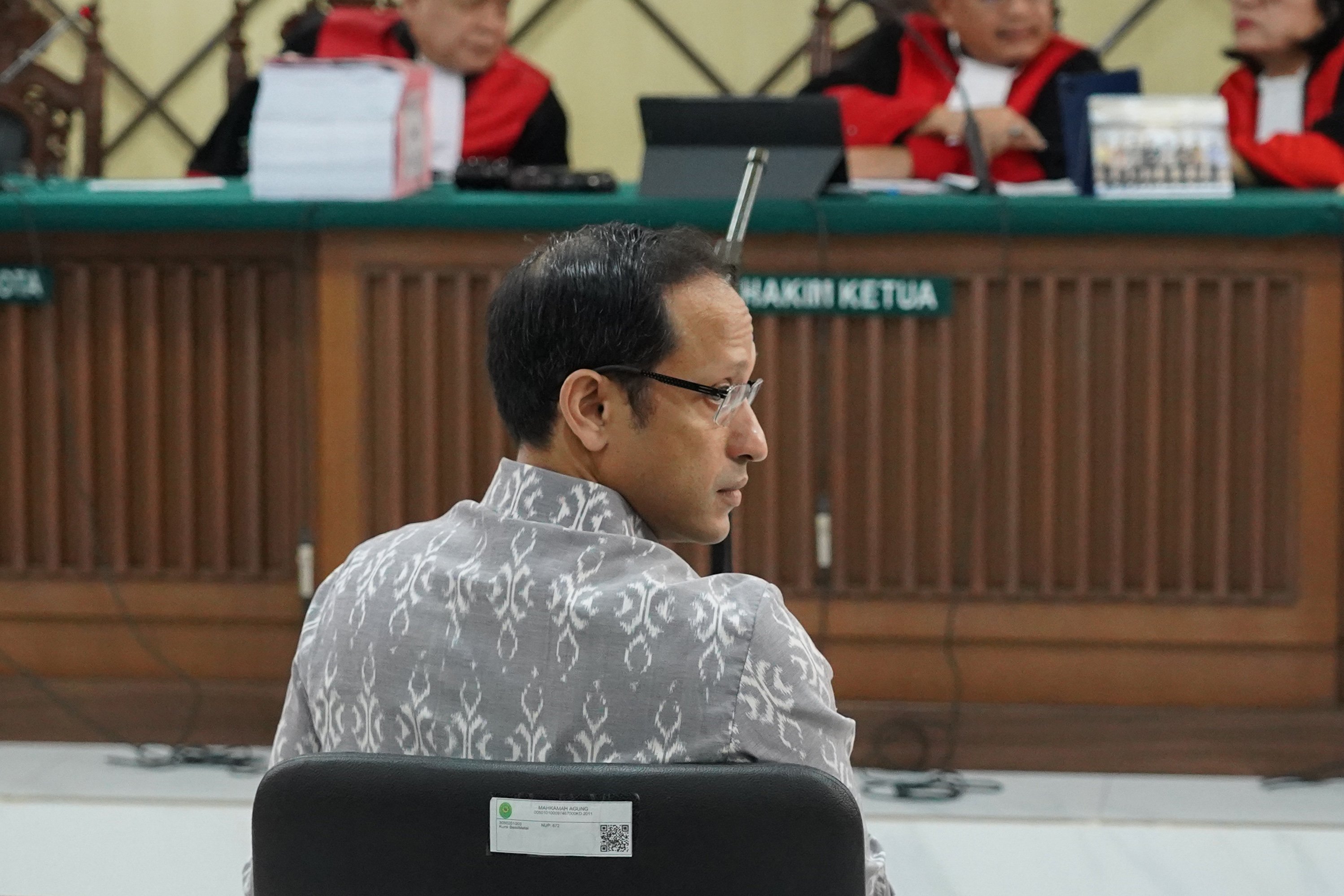 Terdakwa kasus dugaan korupsi pengadaan Chromebook dalam program digitalisasi pendidikan di Kemendikbudristek Nadiem Anwar Makarim menjalani sidang banding di Pengadilan Tinggi DKI Jakarta, Rabu (5/8/2026). Dalam sidang perdana ini pihak Nadiem menyampaikan 14 memori yang dikelompokkan menjadi tiga isu yakni isu konflik kepentingan, pertanggungjawaban korporasi, dan kerugian negara.