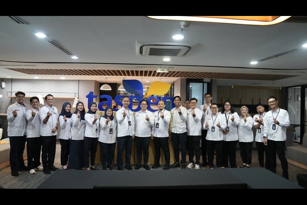 Manajemen Taspen dan Pelni berfoto bersama usai kegiatan berbagi praktik terbaik mengenai strategi pencegahan penipuan digital yang mengatasnamakan pe