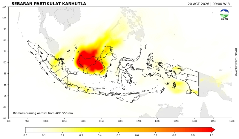 Analisis Sebaran Partikulat Kabut Asap, 20 Agustus 2026