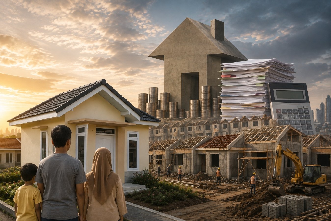 Ilustrasi Telaah 3 Juta Rumah