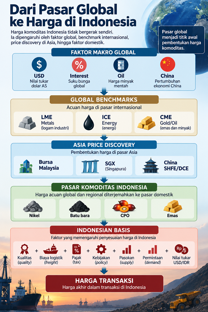 Proses Pembentukan Harga Komoditas Global hingga RI