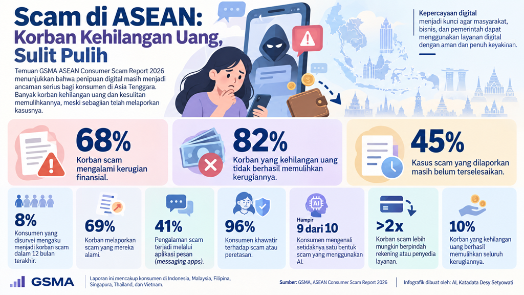Laporan GSMA soal penipuan di ASEAN