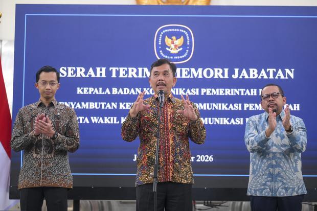 Sertijab Kepala Badan Komunikasi Pemerintah