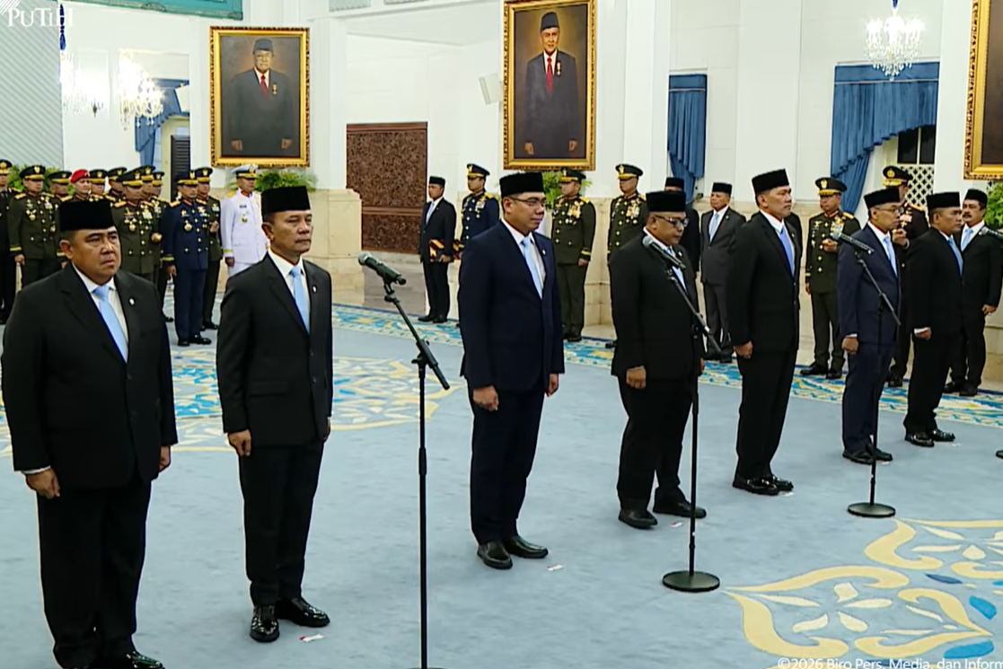 Presiden Prabowo Subianto melantik sejumlah pejabat di Istana Kepresidenan