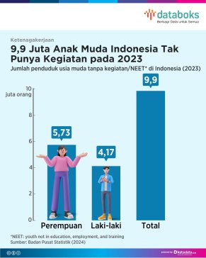 Jumlah Anak Muda Tanpa Kegiatan di Indonesia 2023