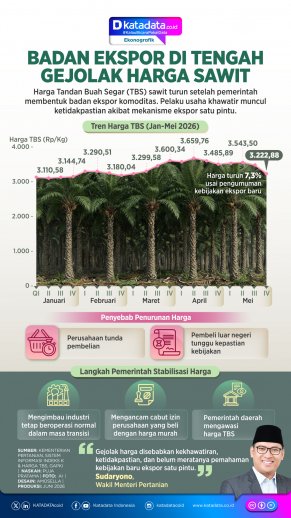INFOGRAFIK: Badan Ekspor di Tengah Gejolak Harga Sawit