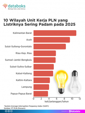 10 Wilayah Unit Kerja PLN yang Listriknya Sering Padam