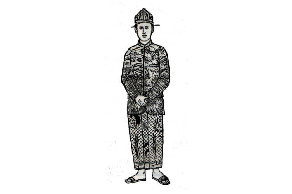Gambar pakaian adat Madura untuk pria bangsawan