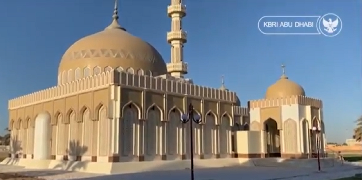 Ilustrasi Masjid Presiden Joko Widodo di Abu Dhabi