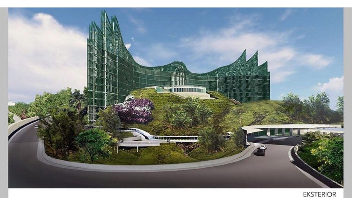 Desain Istana Kepresidenan di ibu Kota Baru Negara (IKN). Foto: Tangkapan layar Instagram I Nyoman Nuarta