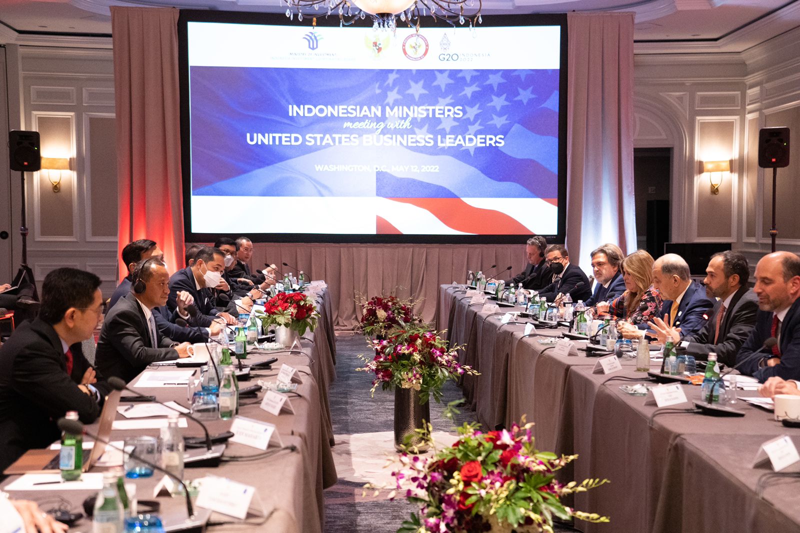 Pertemuan delegasi RI dengan 12 pimpinan perusahaan AS 