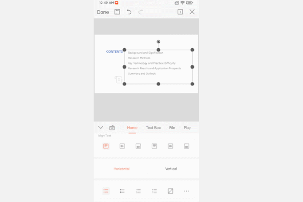 Memasukkan teks boks