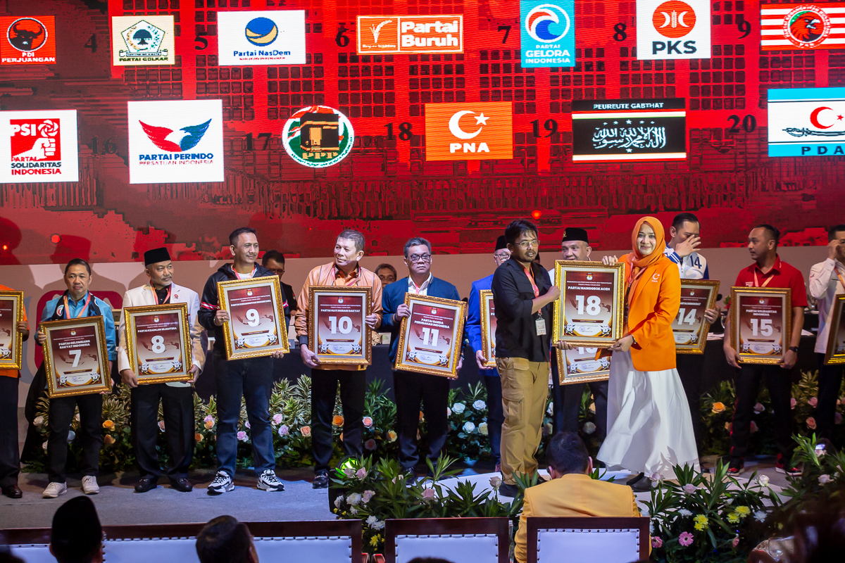 KPU Umumkan Nomor Urut Partai Politik Pemilu 2024