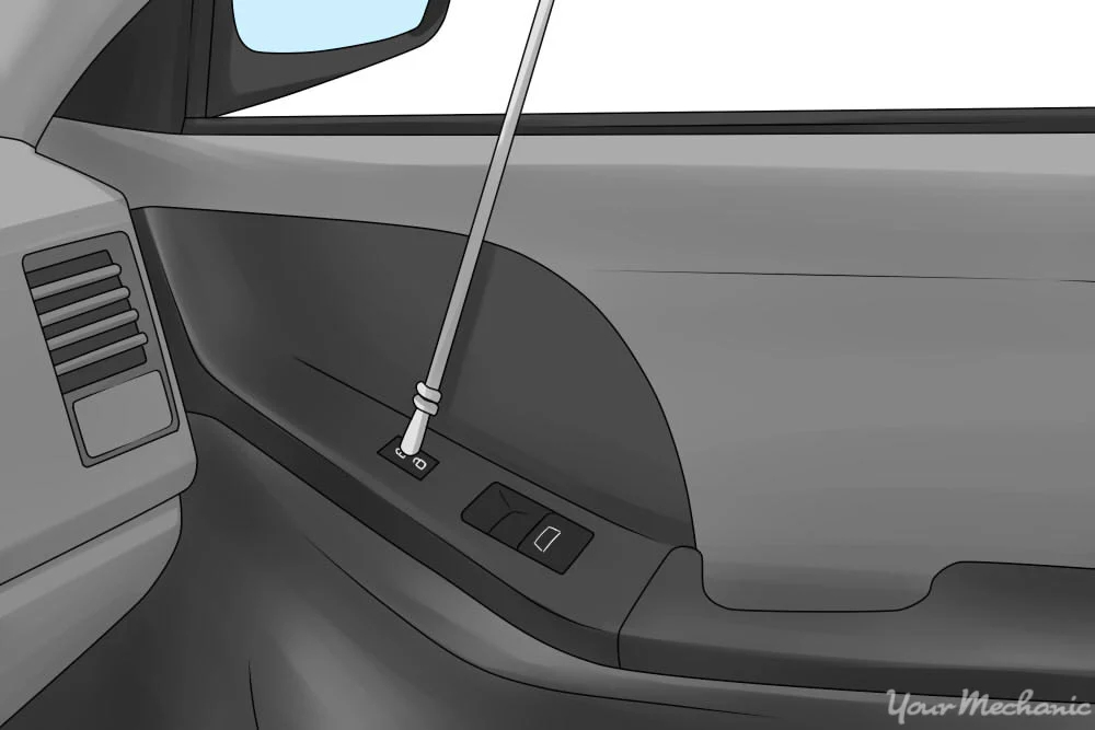 Ilustrasi Cara Buka Pintu Mobil