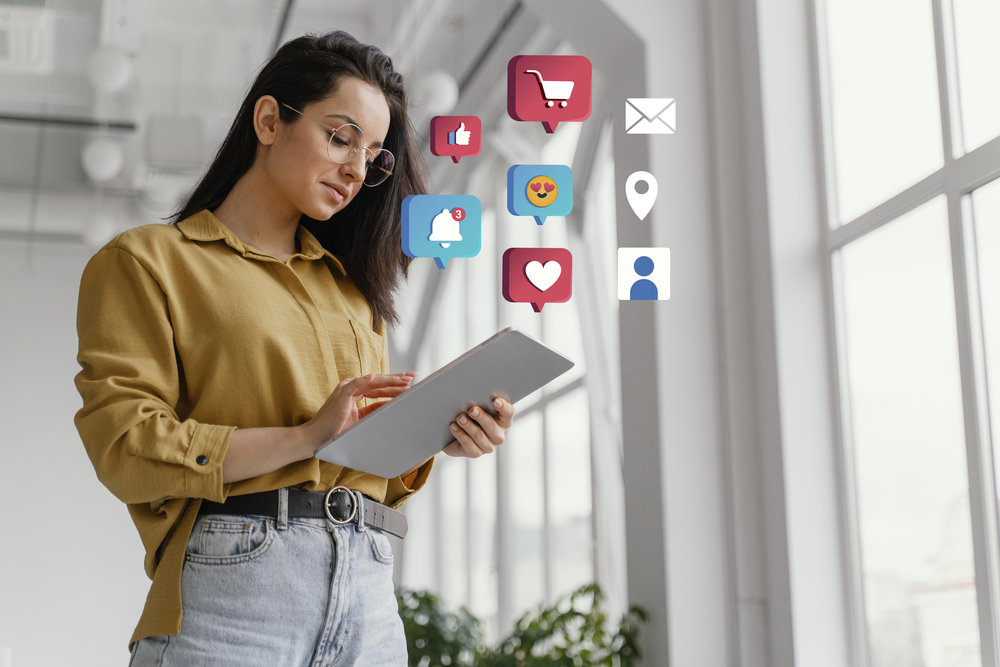 Ilustrasi Social Media Marketing