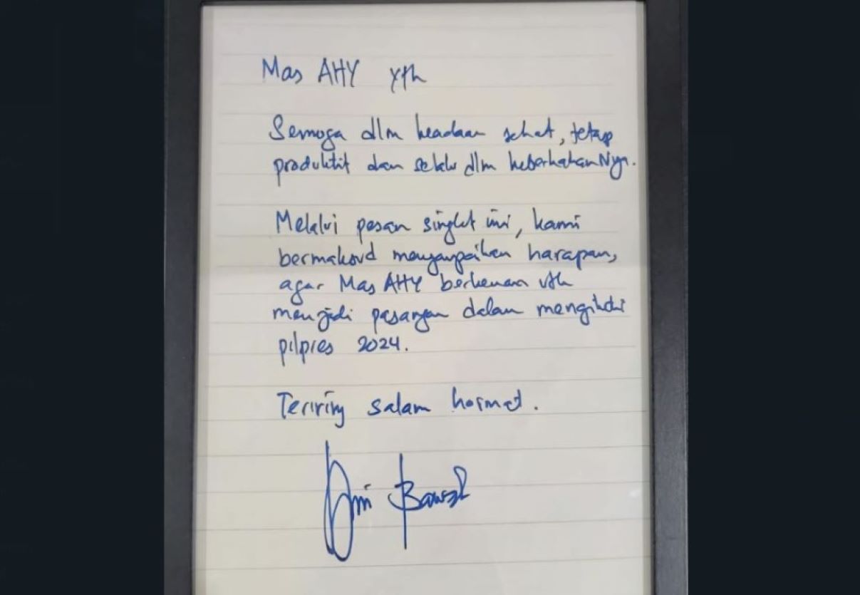 Surat Anies Baswedan untuk AHY