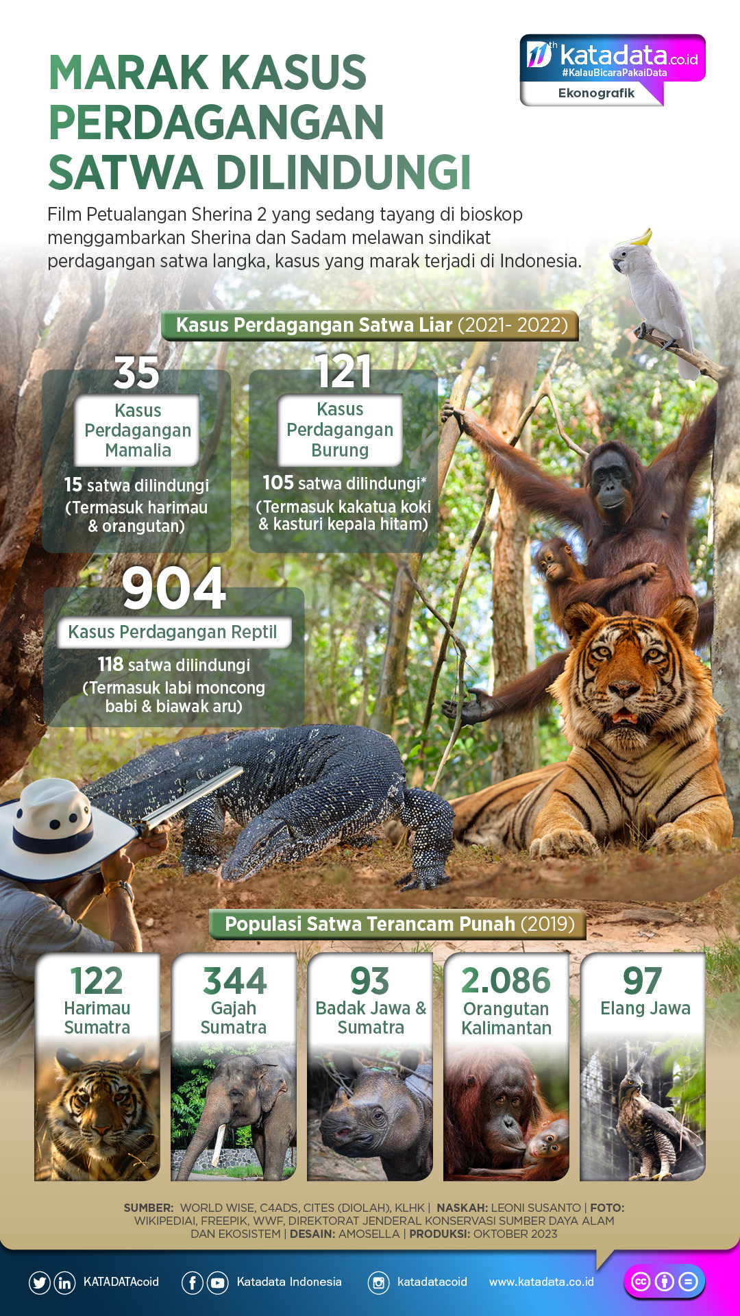 Infografik_Marak Kasus Perdangan Satwa Dilindungi