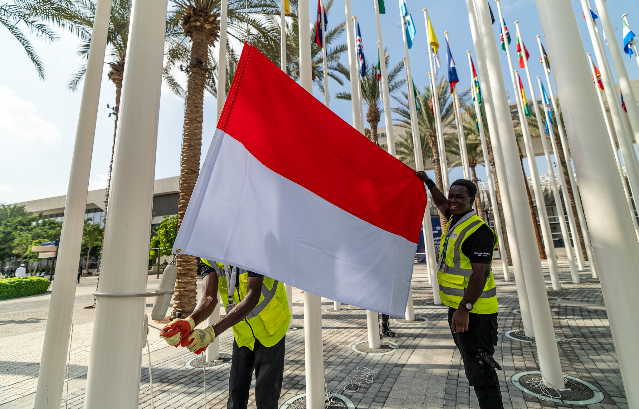 Bendera Indonesia di COP28