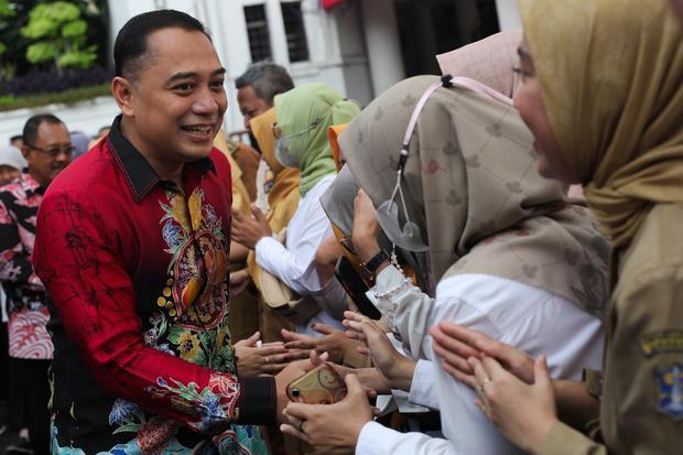 Halalbihalal di Balai Kota Surabaya