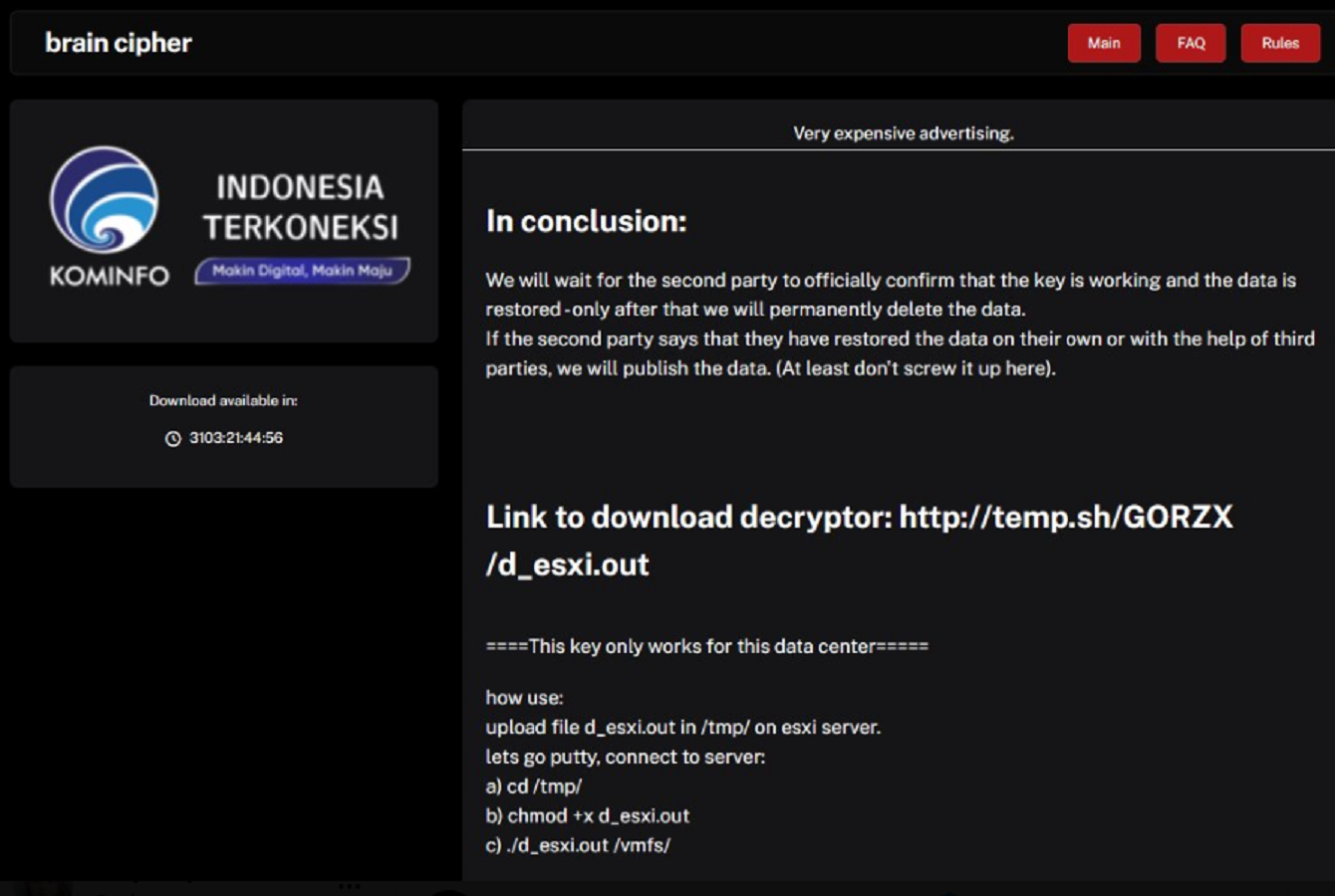 Hacker Brain cIpher ransomware