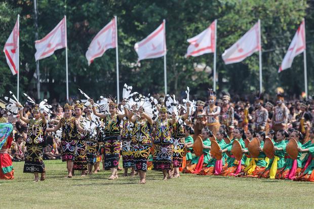 Upacara HUT ke-63 Pramuka