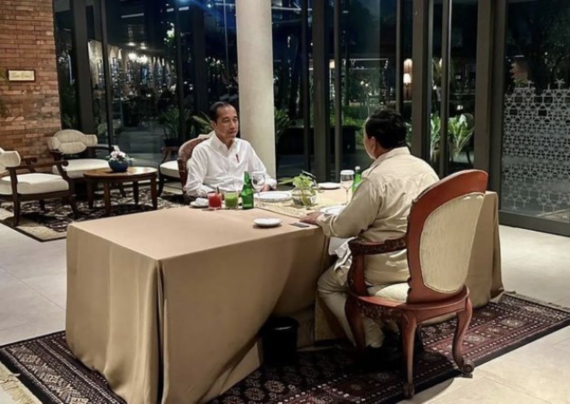 Pertemuan Presiden Joko Widodo dan Prabowo Subianto