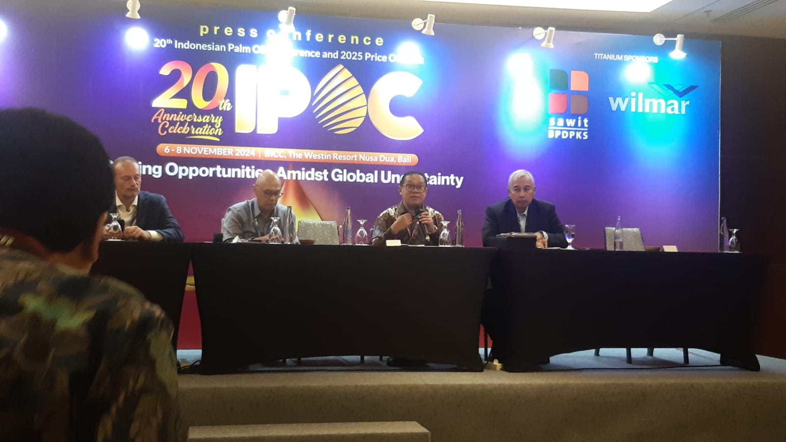 Gelaran Indonesian Palm Oil Conference (IPOC) 2024, Nusa Dua, Bali, Kamis (7/11)