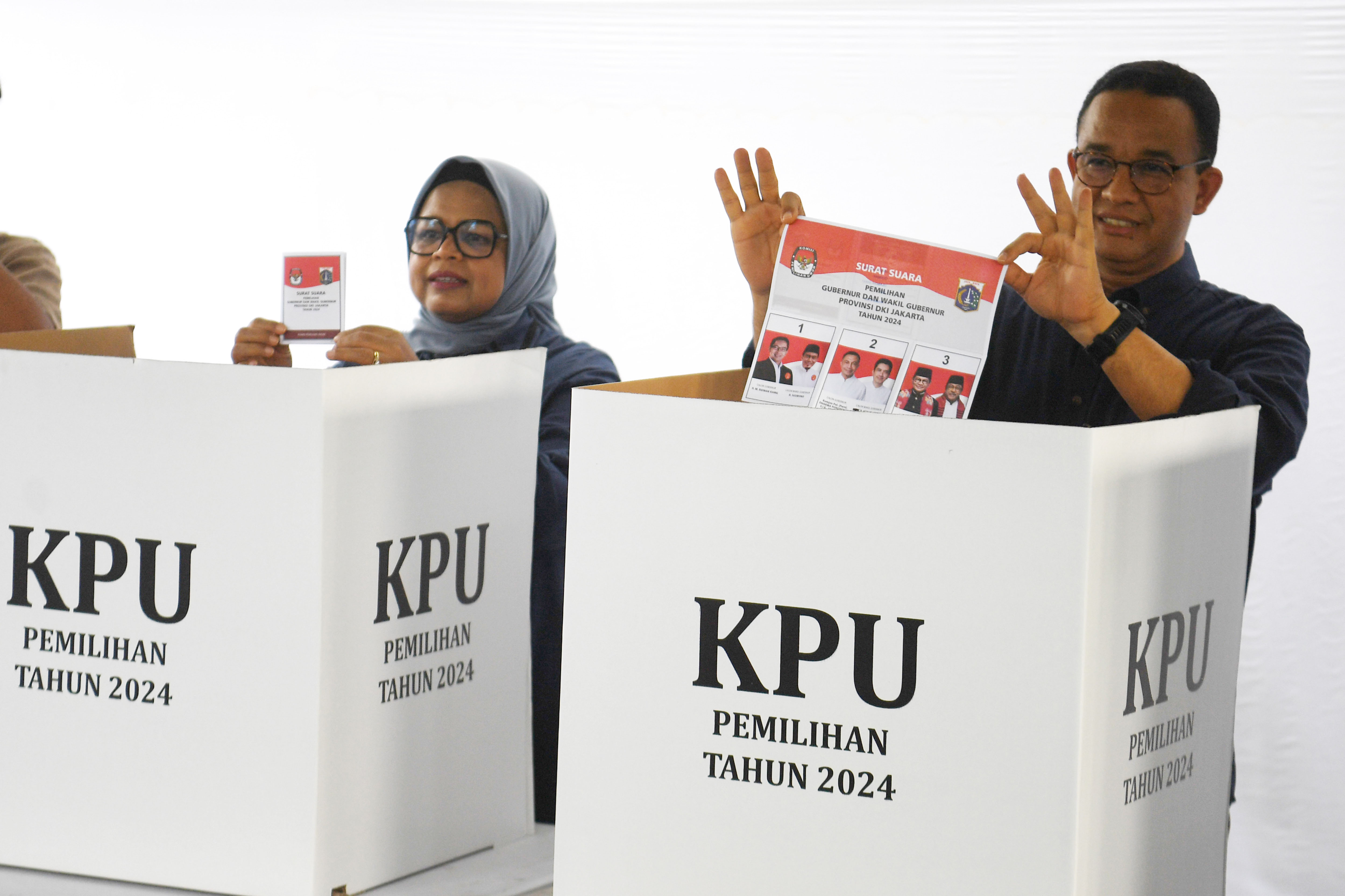 Anies Baswedan gunakan hak suara
