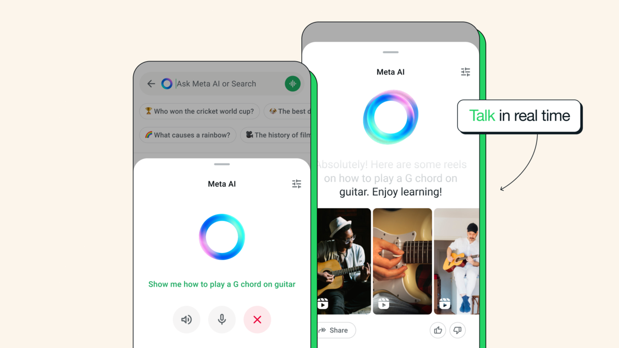 IIlustrasi Meta AI WhatsApp