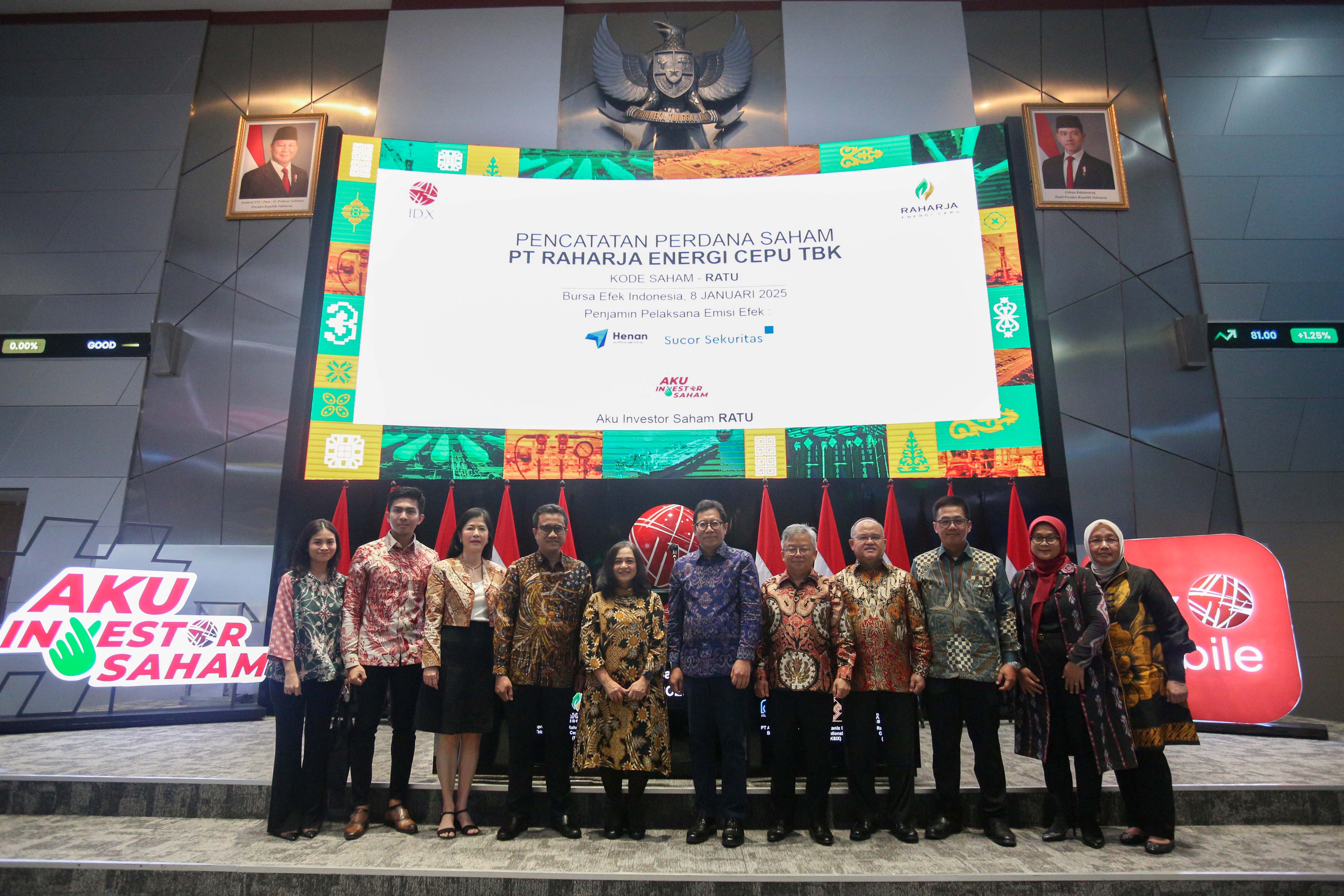 Pencatatan Perdana Saham PT Raharja Energi Cepu Tbk