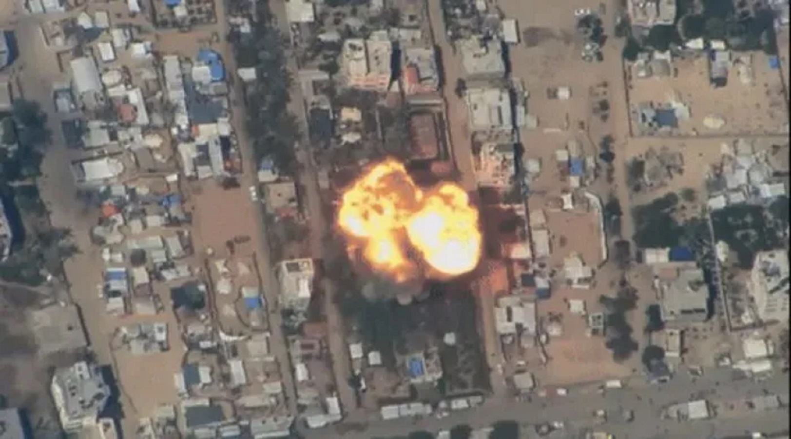 Efek ledakan MK-84 di Gaza pada 2024