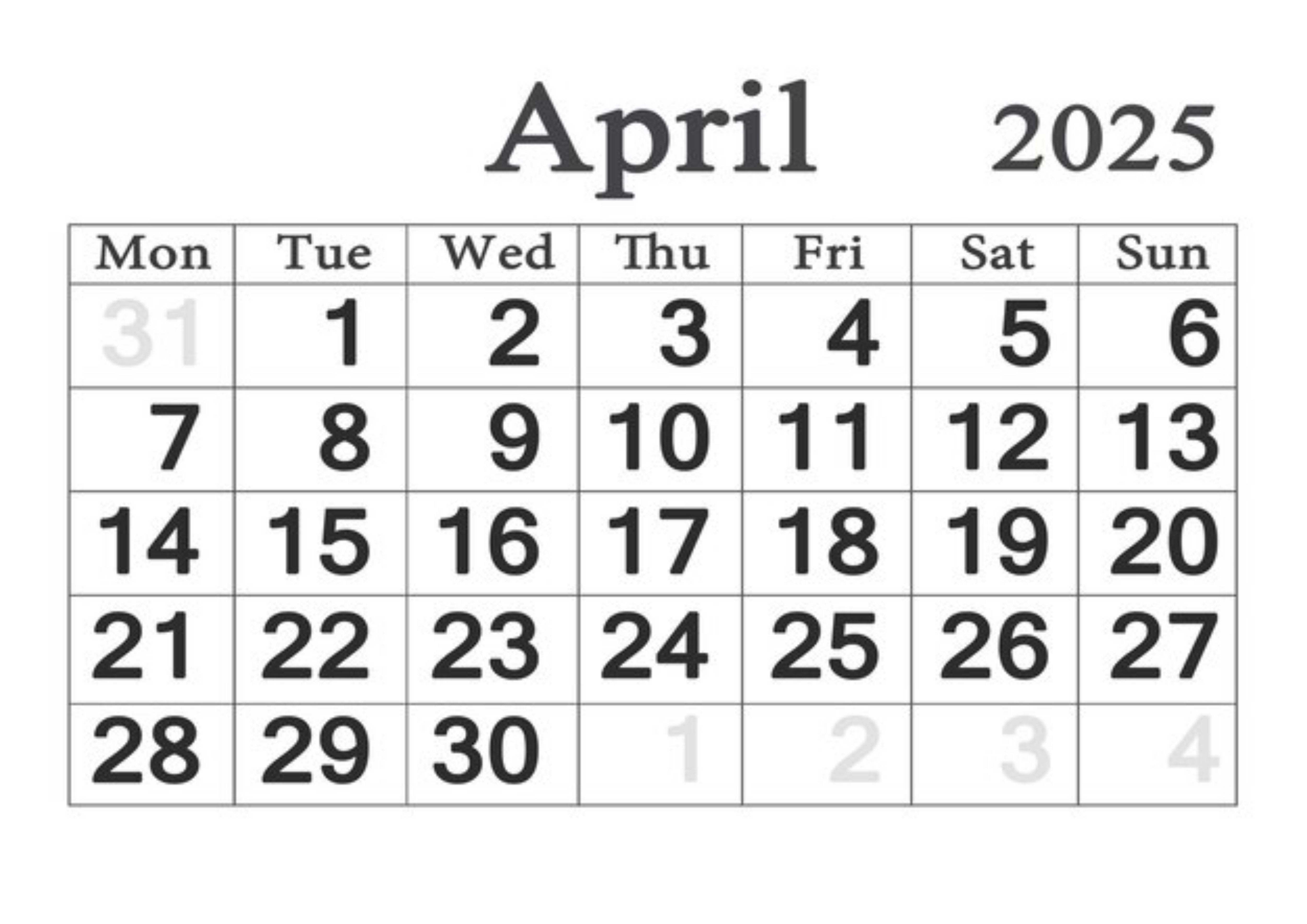 Kalender Jawa April 2025