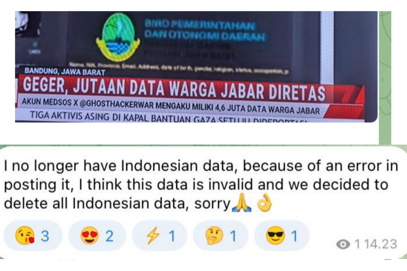 Hacker DigitalGhost klarifikasi soal data warga Jawa Barat yang dibobol