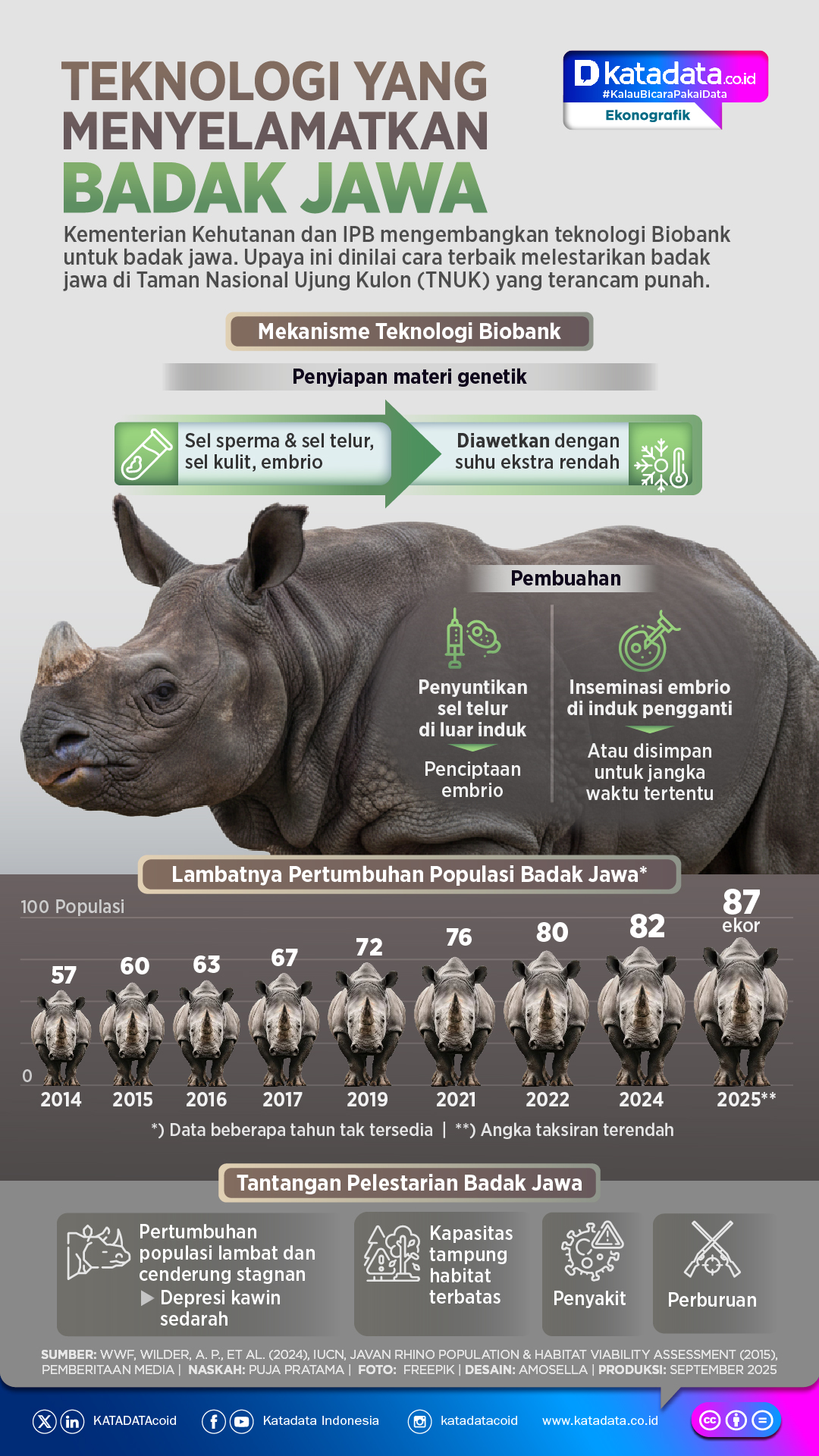 INFOGRAFIK: Teknologi yang Menyelamatkan Badak Jawa