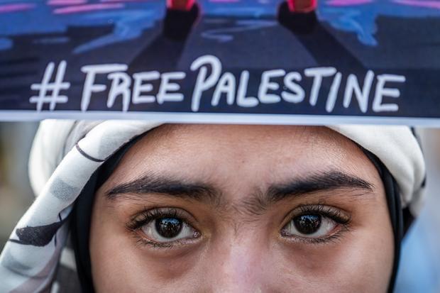 Aksi mengawal Global Sumud Flotilla di Jakarta